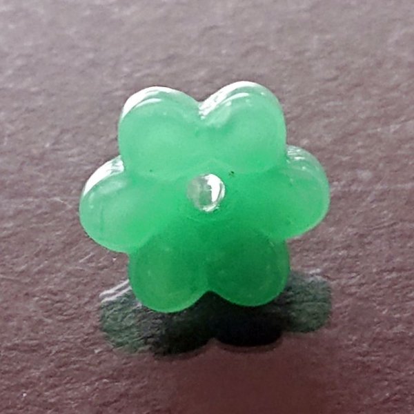 画像7: ジャパンヴィンテージガラス花型ビーズ　 (7)