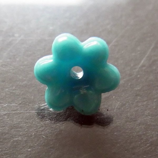 画像6: ジャパンヴィンテージガラス花型ビーズ　 (6)