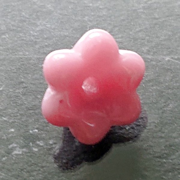 画像4: ジャパンヴィンテージガラス花型ビーズ　 (4)