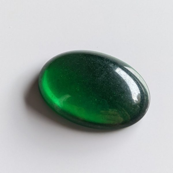 画像5: ジャパンヴィンテージ　オーバルカボション　ナギット　グリーン　18×25mm (5)
