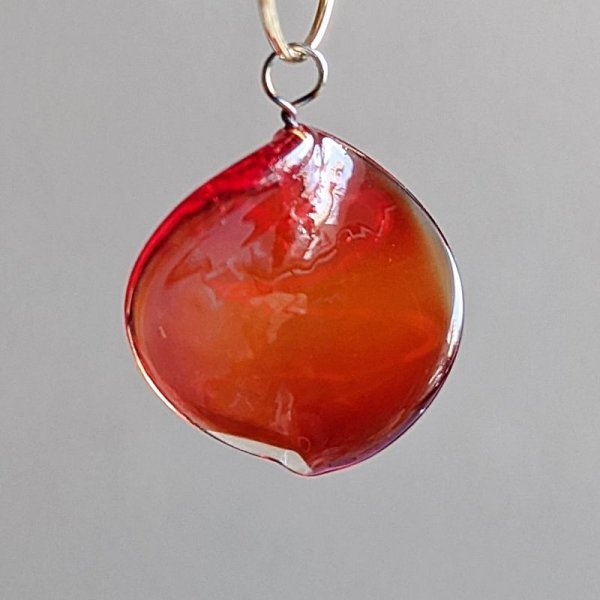 画像3: 手作りベネチアンガラス ツイスト レッド (3)