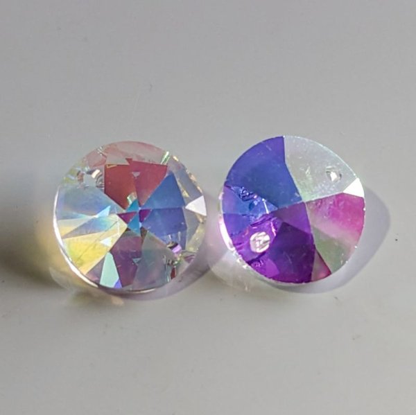 画像2: アスフォー(アスフール ASFOUR) クリスタル丸型1088 14mm クリスタルAB (2)