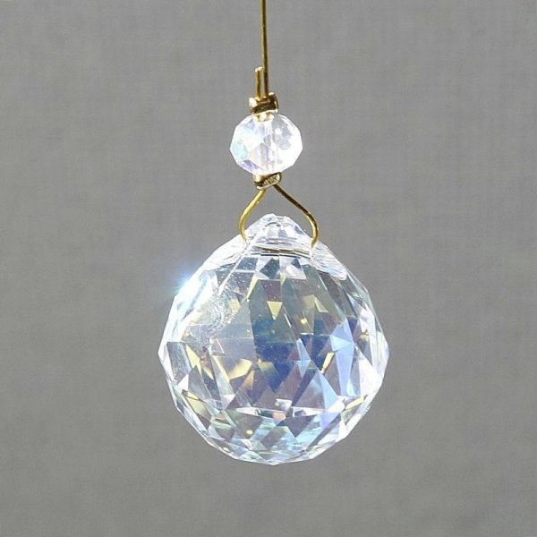 画像5: サンキャッチャー　ball型 20mm クリスタルAB  ワイヤータイプ (5)