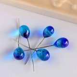 ベネチアンガラス しずく ライトパープル クラフト Ansan