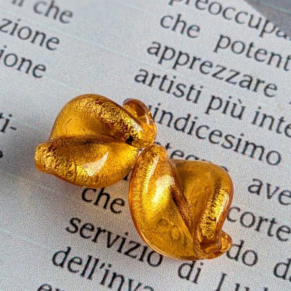 画像2: ベネチアンビーズ Twist　トパーズG (2)