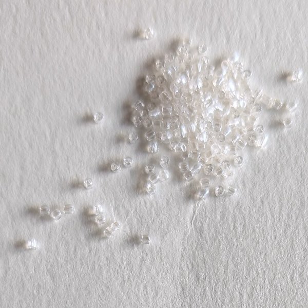 画像4: チェコ　スリーカット シードビーズ　クリア　10ｇ (4)