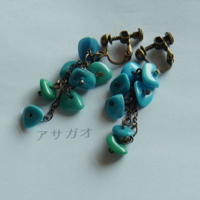 画像2: ジャパンヴィンテージビーズ さざれ ターコイズブルー 10g