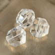 画像2: 天然水晶 20面カットビーズ 16×14mm 2粒セット (2)