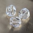 画像1: 天然水晶 20面カットビーズ 16×14mm 2粒セット (1)